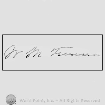 Autograph/signature : Tweed, William Marcy.