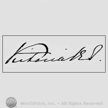 Autograph/signature : Victoria (Queen of England).