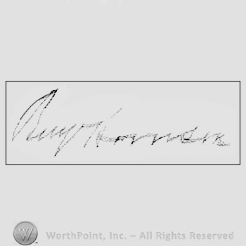 Autograph/signature : Benjamin Harrison.