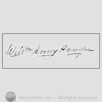 Autograph/signature : Harrison, William Henry.