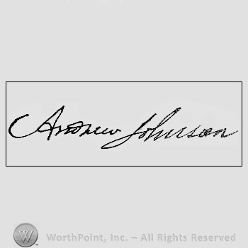 Autograph/signature : Jackson, Andrew.