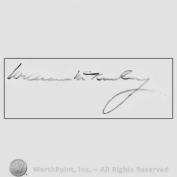 Autograph/signature : McKinley, William.