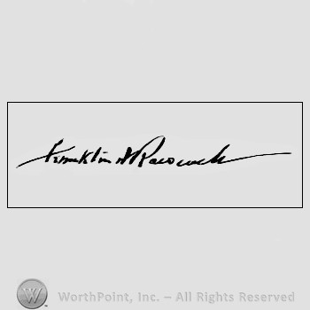 Autograph/signature : Roosevelt, Franklin D.