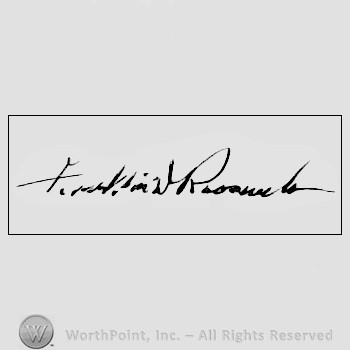 Autograph/signature : Roosevelt, Franklin D.