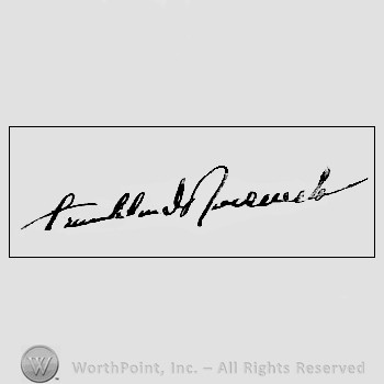 Autograph/signature : Roosevelt, Franklin D.