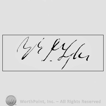 Autograph/signature : Tyler, John.