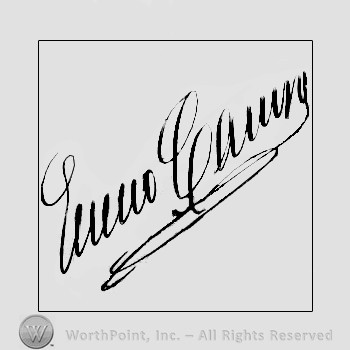 Autograph/signature : Caruso, Enrico.