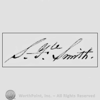 Autograph/signature : Smith, Samuel Francis.