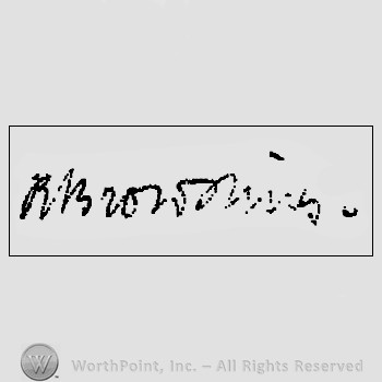 Autograph/signature : Browning, Robert.