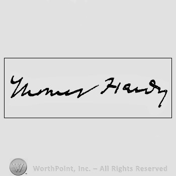 Autograph/signature : Hardy Thomas.