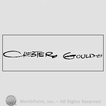 Autograph/signature : Gould Chester.