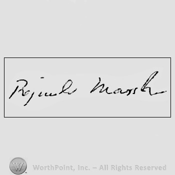 Autograph/signature : Marsh, Reginald.