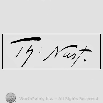 Autograph/signature : Nast, Thomas.
