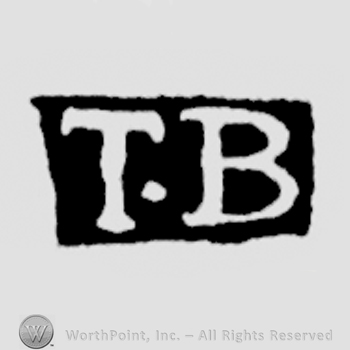 The letters TB written in uppercase