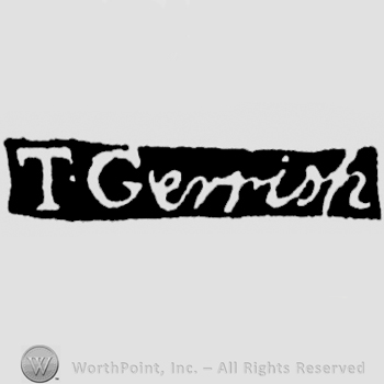 The name T. Gerrish handwritten with lowercase letters