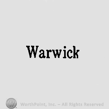 Warwick written with lowercase letters. 