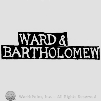 The name 'Ward &' written with uppercase letters on the first row and the name 'Bartholomew' written with uppercase letters on the second row
