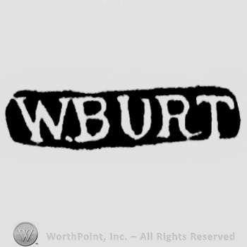 The name W. Burt written with uppercase letters
