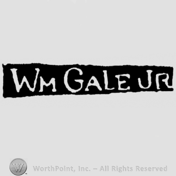 The name Wm Gale Jr. written with uppercase letters, letter 'M' smaller than the others.