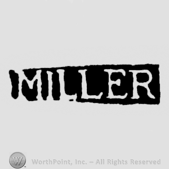 The name Miller written with uppercase letters
