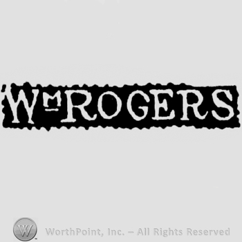 The name WM. Rogers written with uppercase letters, letter 'M' smaller than the others and underlined
