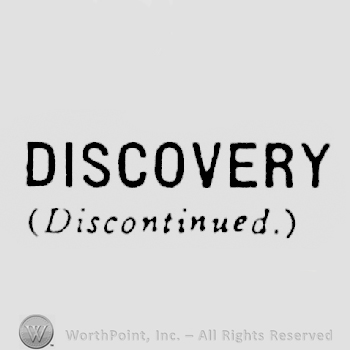 The word Discovery written with uppercase letters. 