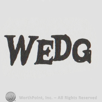 the initials WEDG in uppercase letters