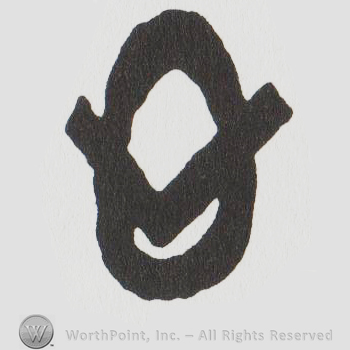 an O and a V overlapping