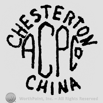 Chesterton written arched above ACPCo written above China written arched