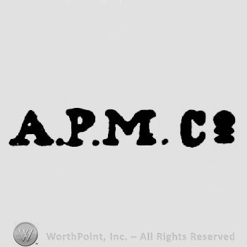 A.P.M. C and a sighn written bold