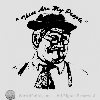 "These are my people" written above a man face whit glasses, hat and mustache