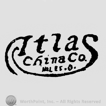 Atlas whith long A and S written above China Co.  Written above miles.o.