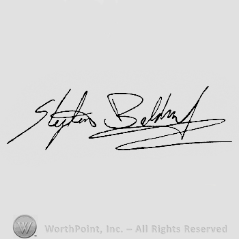 Stephen Baldauf hand written as a signature