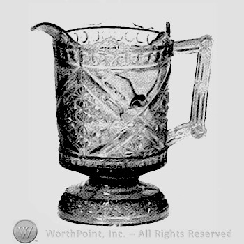 Glass pattern : Daisy & Button with Crossbars.