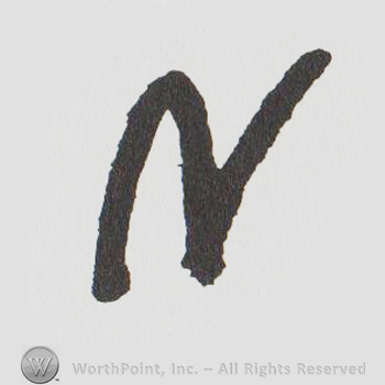 the letter N in uppercase