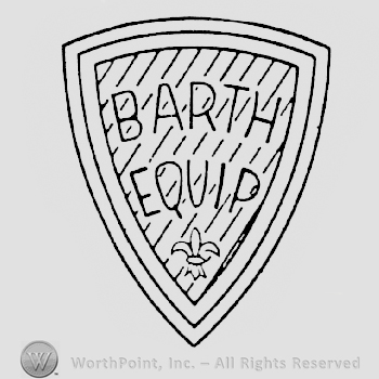Barth written above Equip both written on a shield