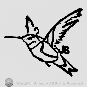 A bird with a b near his tail