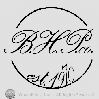 stilish B. H. Pco written above est 1970 all in an incomplete circle