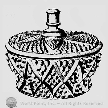 Glass pattern : Hobnail with Bars.