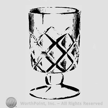 Glass pattern : Bevelled Diagonal Block.