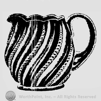 Glass pattern : No 335/Beaded Swirl.