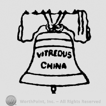 A hanged bell, Vitreous China written on it