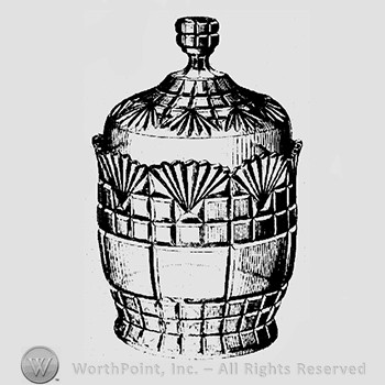 Glass pattern : Block & Fan.