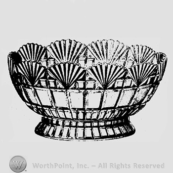 Glass pattern : Block & Fan.