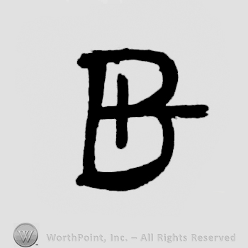 Letter B with a little vertical line inside it and an horizontally line on it's left.