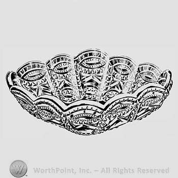Glass pattern : Notched Oval.