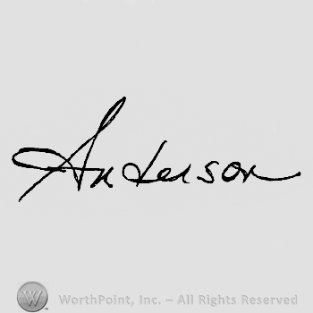 Anderson hand written