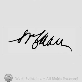 Autograph/signature : Salmon P Chase.