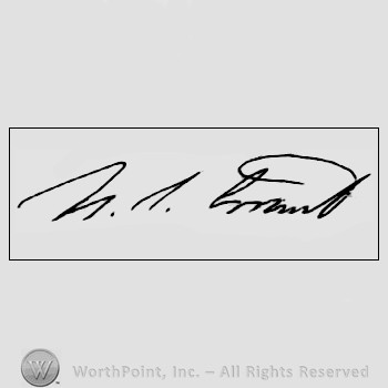 Autograph/signature : Ulysses Grant S.