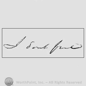 Autograph/signature : Francis Wilkinson Pickens.